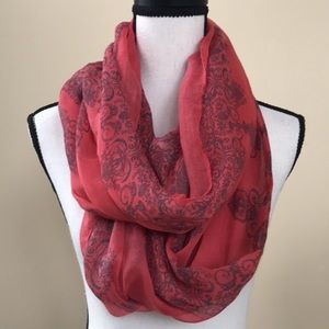 Pink & Black Infinity Scarf